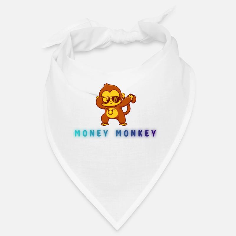 Money Monkey - Bandana - Weiß