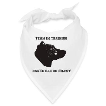 Team im Training - Bandana - Weiß - Vorne