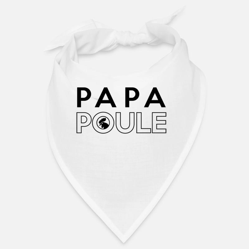 Papa Poule Noir Bandana