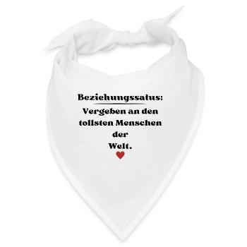 Vergeben an den tollsten Menschen der Welt - Bandana - Weiß - Vorne