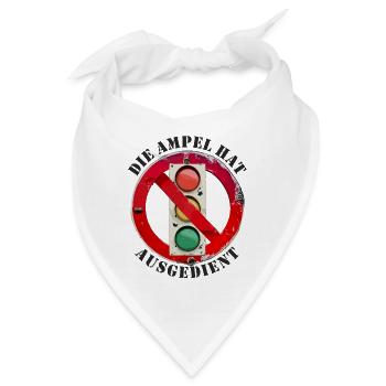 Die Ampel hat ausgedient - Bandana - Weiß - Vorne
