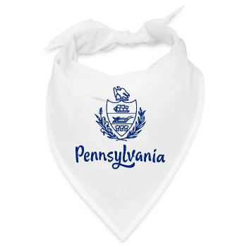 Zeigen Sie Farbe – Pennsylvania - Bandana - Weiß - Vorne