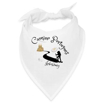 Jakobsweg - Camino Portugues - Bandana - Weiß - Vorne