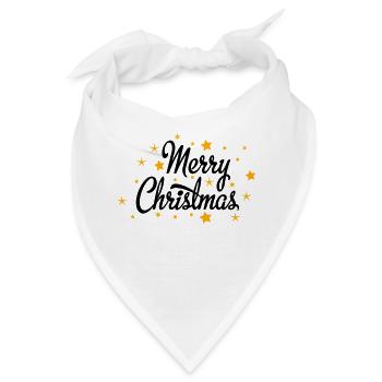 Merry Christmas - Bandana - Weiß - Vorne