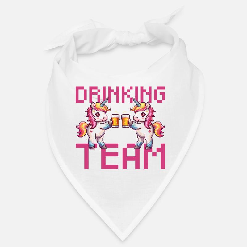 Einhorn Drinking Team Bier Party Bandana