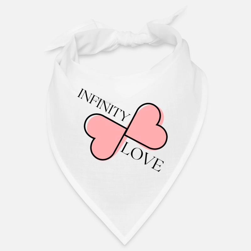 Logo des cœurs roses croisés Bandana