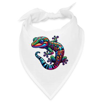 Gecko - Bandana - Weiß - Vorne