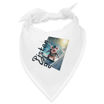 Pistensau - Bandana - Weiß - Vorne
