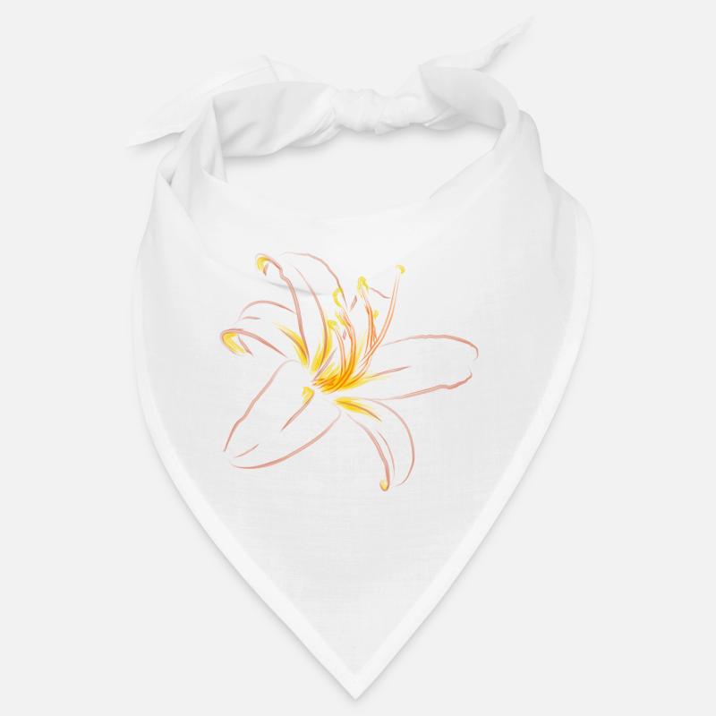 HELLROSA LILIE - Bandana - Weiß