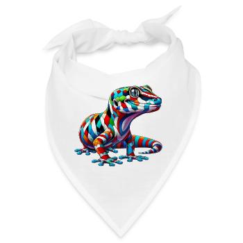Gecko - Bandana - Weiß - Vorne