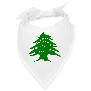 Libanon - Bandana - Weiß - Vorne