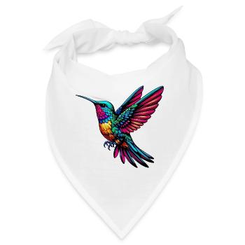Kolibri - Bandana - Weiß - Vorne
