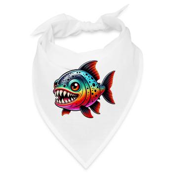 Piranha - Bandana - Weiß - Vorne