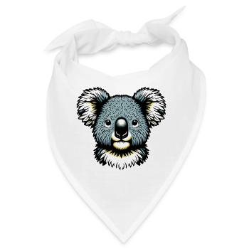 Koala - Bandana - Weiß - Vorne