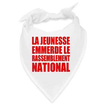 Die Jugend fickt den Rassemblement National - Bandana - Weiß - Vorne