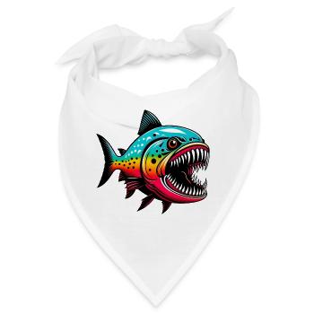 Piranha - Bandana - Weiß - Vorne