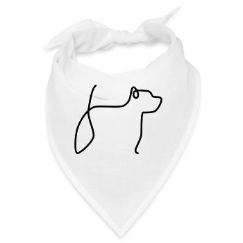 West Higland Terrier - Bandana - Weiß - Vorne