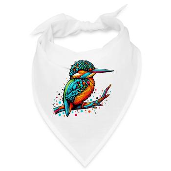 Eisvogel - Bandana - Weiß - Vorne