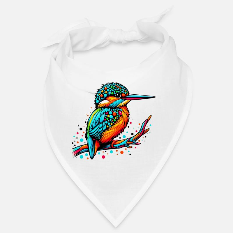 Eisvogel - Bandana - Weiß