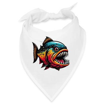 Piranha - Bandana - Weiß - Vorne