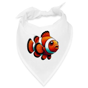 Clownfisch - Bandana - Weiß - Vorne