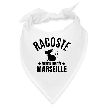 Marseille, Marseille Humor, Marseillais - Bandana - Weiß - Vorne