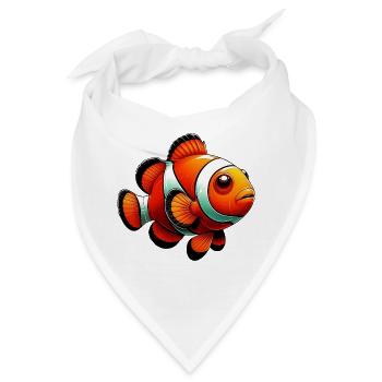 Clownfisch - Bandana - Weiß - Vorne