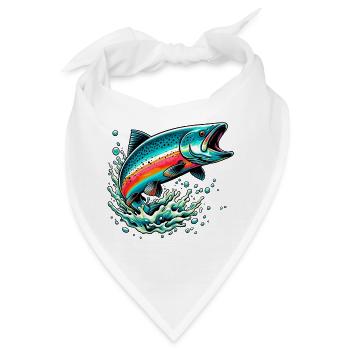 Lachs - Bandana - Weiß - Vorne