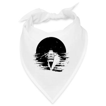 Ruderboot Zeichnung - Bandana - Weiß - Vorne