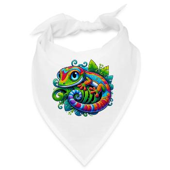 Gecko - Bandana - Weiß - Vorne