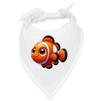 Clownfisch - Bandana - Weiß - Vorne