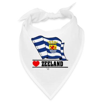 Flagge Zeeland Herz ZEELAND - Bandana - Weiß - Vorne