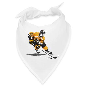 Eishockeyspieler - Bandana - Weiß - Vorne