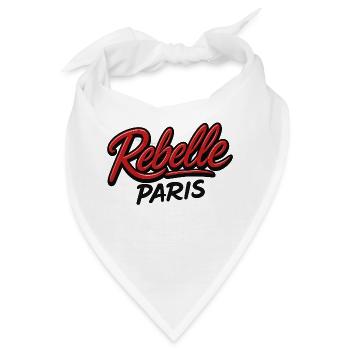 Rebell Paris - Bandana - Weiß - Vorne