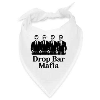 Drop Bar Mafia – Retro Radfahren - Bandana - Weiß - Vorne