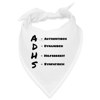 Abstrakter Farbverlauf Bleistiftzeichnung - Bandana - Weiß - Vorne