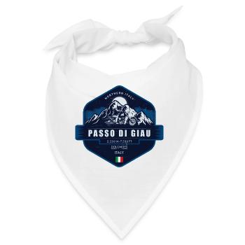 Passo di Giau , Malerischer Dolomiten-Gebirgspass, - Bandana - Weiß - Vorne