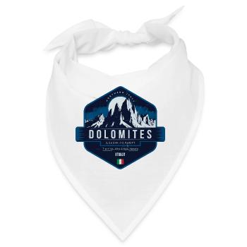 Dolomiten , Italien - Bandana - Weiß - Vorne