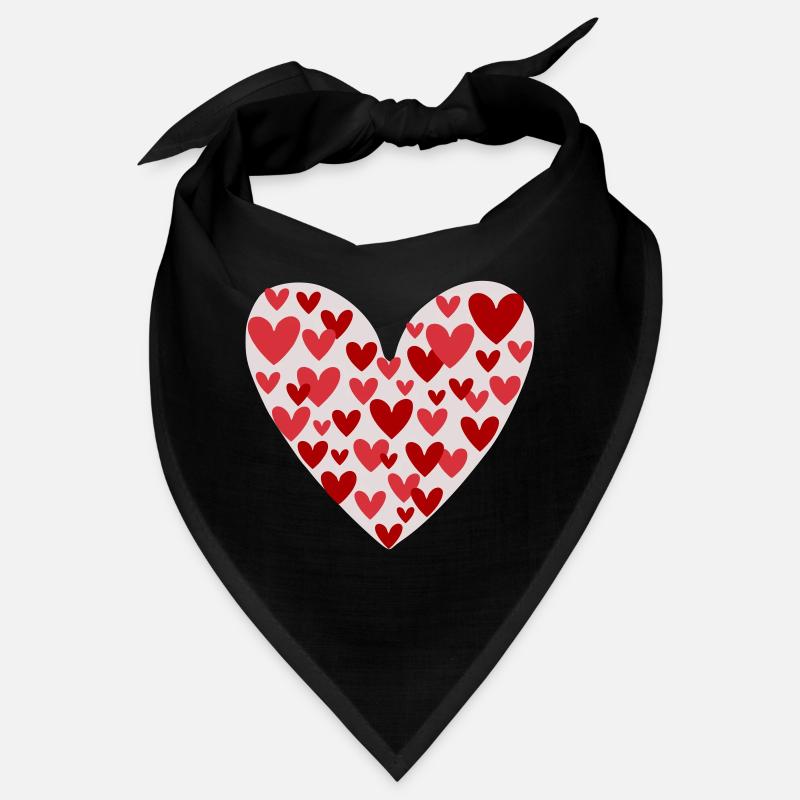 Many hearts pattern Bandana