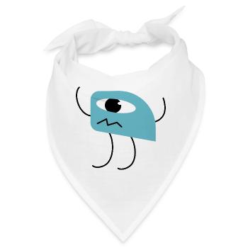 Süßes kleines Monster Zyklop Design - Bandana - Weiß - Vorne
