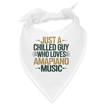 Chilled Music Lover Amapiano, südafrikanische Musik - Bandana - Weiß - Vorne