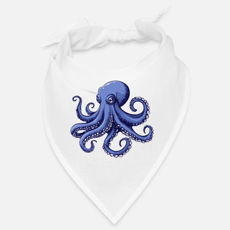 Meeresgeschmack Octopus Design Bandana