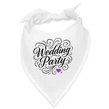 Hochzeit Party Hochzeitsfeier - Bandana - Weiß - Vorne
