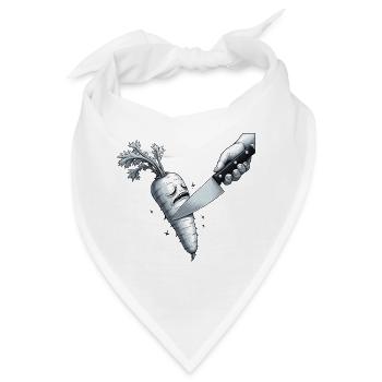 Karotte - Bandana - Weiß - Vorne