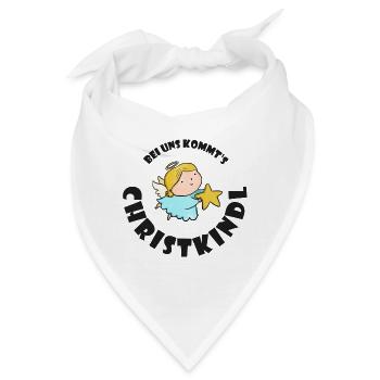 Christkind mit Stern Weihnachten Kreis - Bandana - Weiß - Vorne