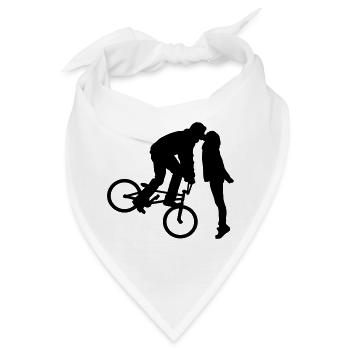 Kuss - Bandana - Weiß - Vorne