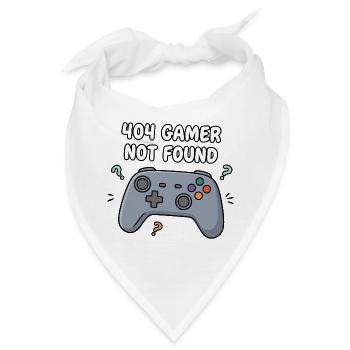 404 Gamer Nicht Gefunden - Bandana - Weiß - Vorne
