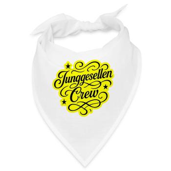 Junggesellen Crew - Bandana - Weiß - Vorne