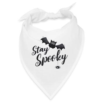 Stay Spooky Fledermaus - Bandana - Weiß - Vorne
