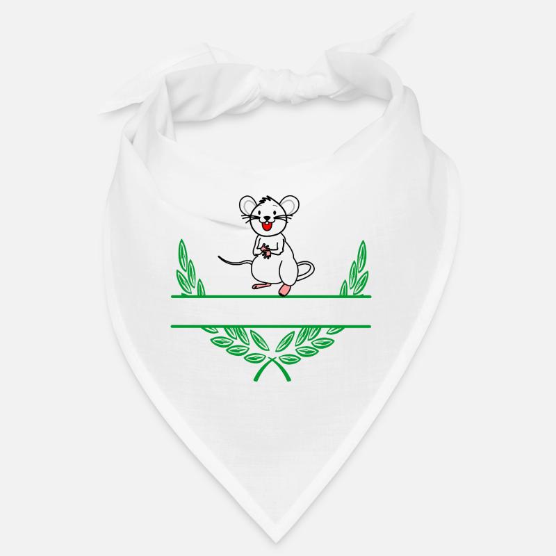 Mouse Laurel Wreath with Namespace Bandana